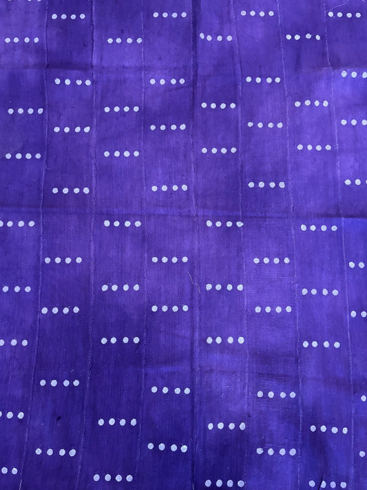Dots on purple Mudcloth