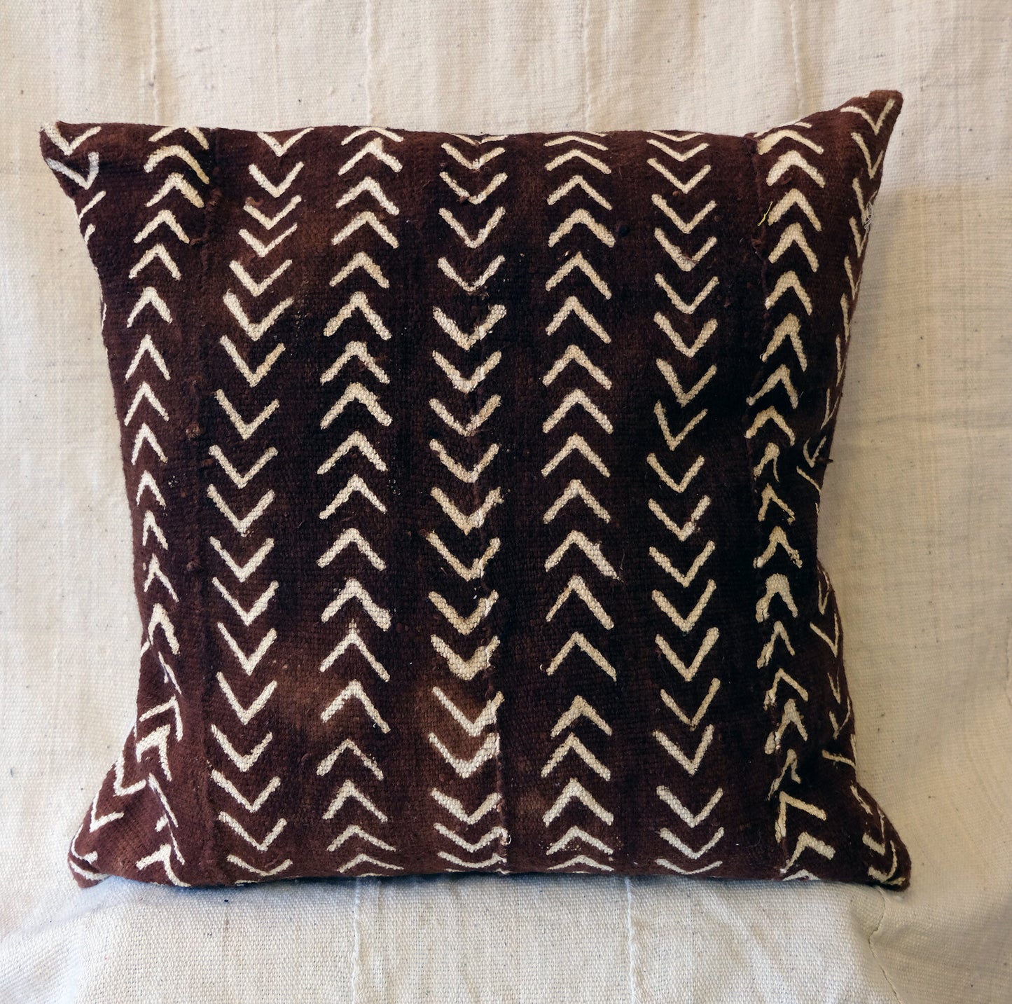 Chevrons on Dark Rust Pillowcase