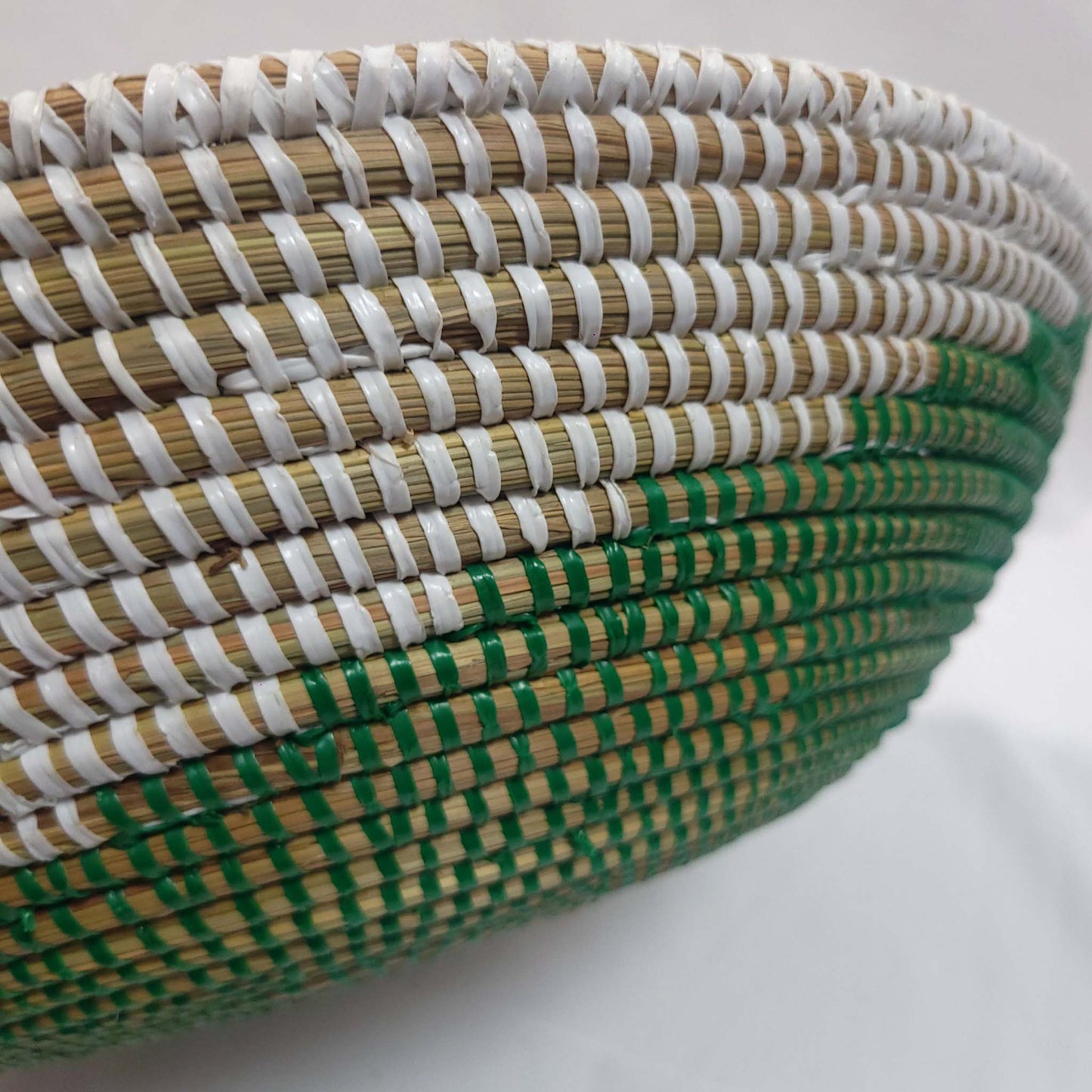 Green Wave Large Senegalese Basket