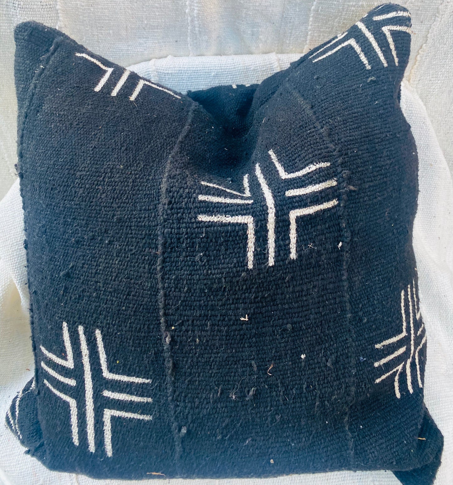 Crosses On Blue Pillowcase