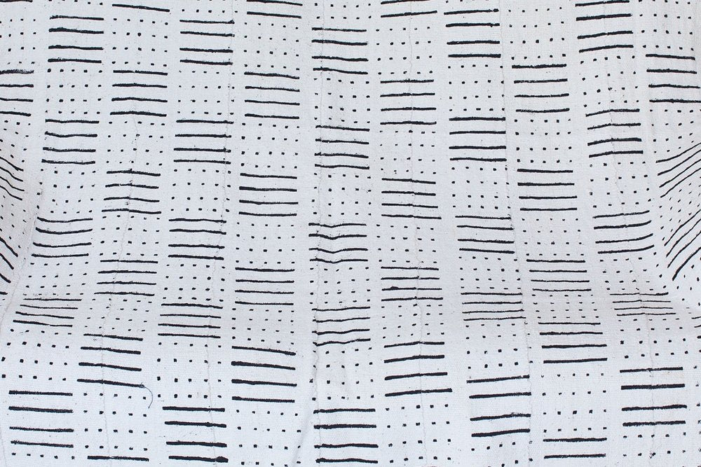 Dots & lines White Mudcloth Patterns.