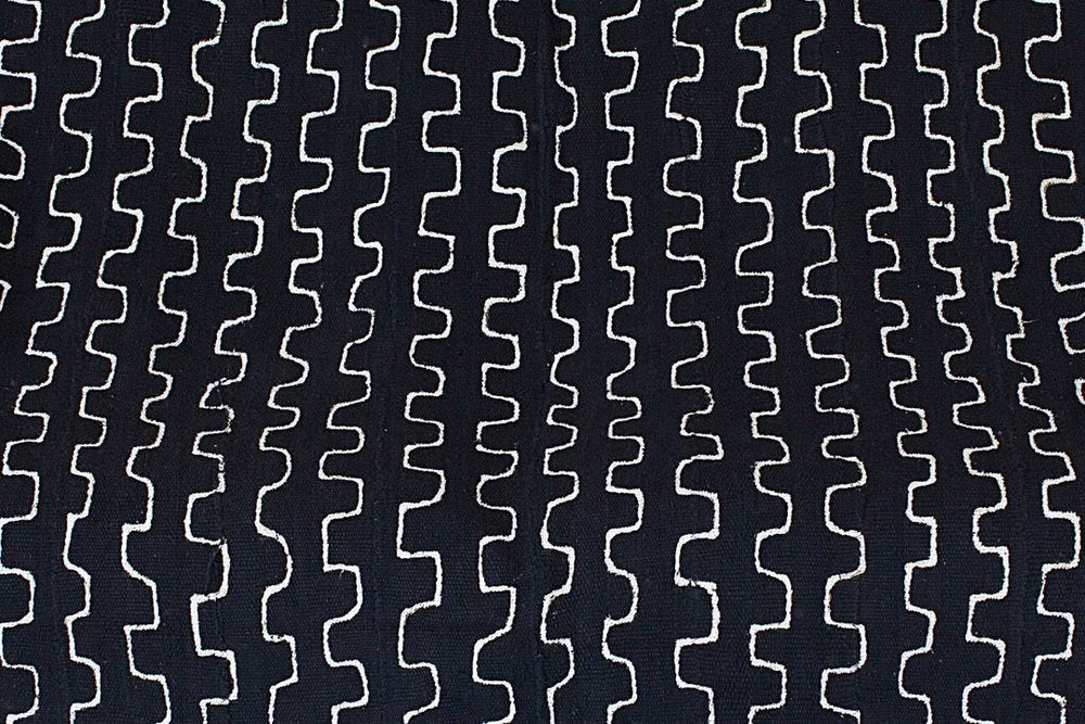 Square Waves on Black Mudcloth