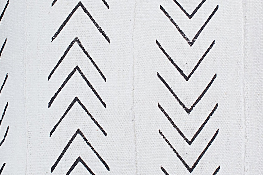 Large Chevrons on Large White Pillowcase