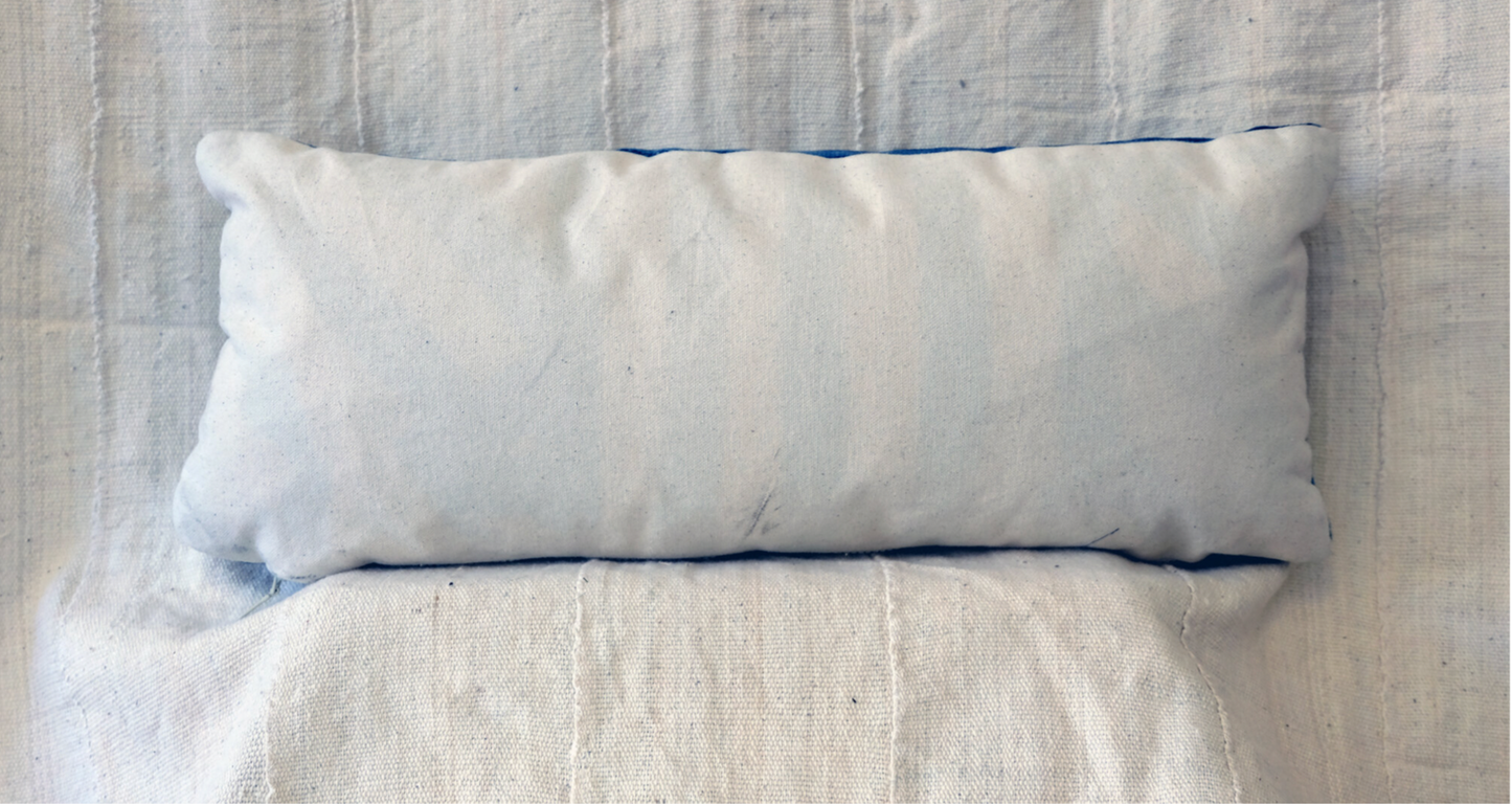 Blue Panels Mali Mudcloth Pillowcase.