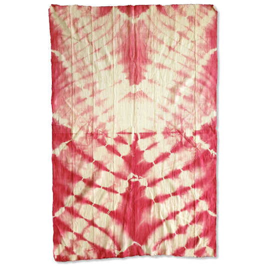 Tie Dye on Red Mudcloth