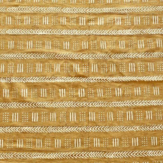 Multi-Print on Mustard Mudcloth