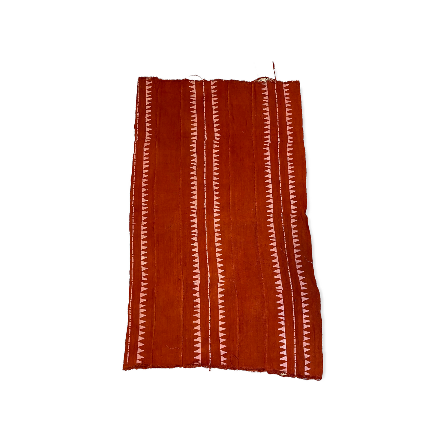 Red Mud Cloth With pointy lines