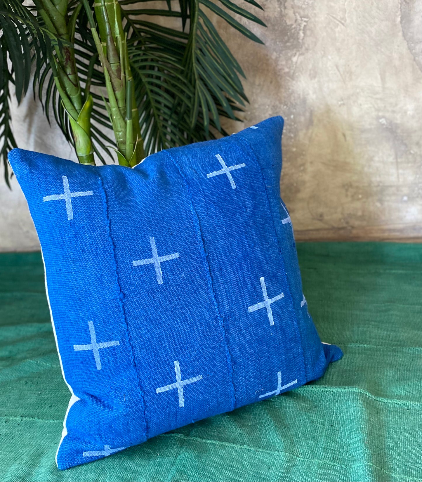 Pluses on Blue Pillowcase