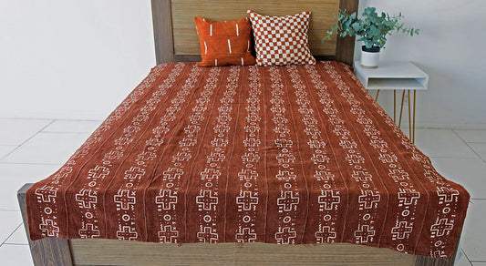 Mudcloth Queen Blanket 23