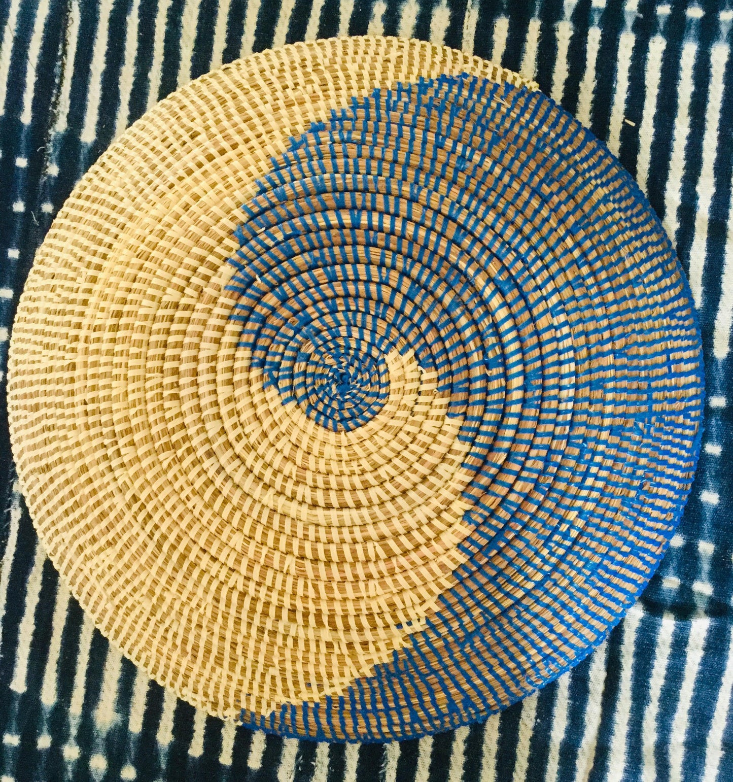 Dark Blue Wave Senegalese Basket