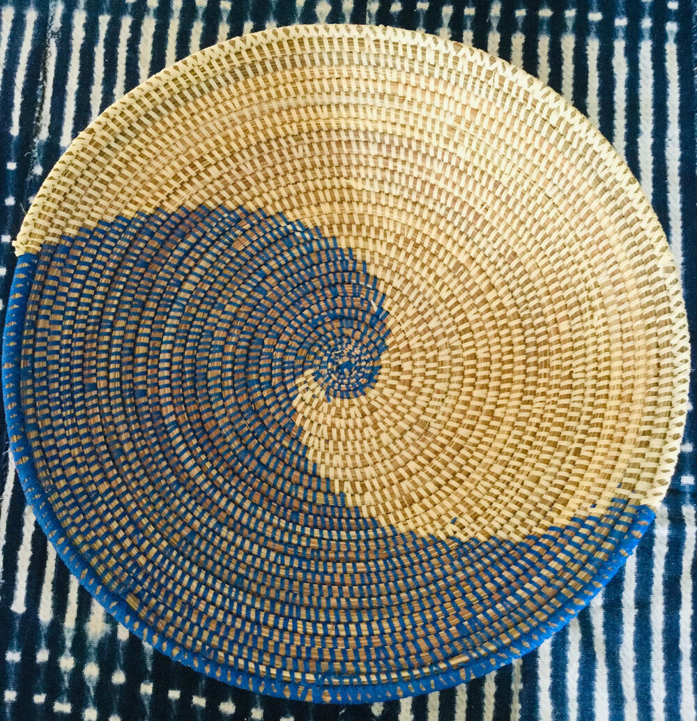 Dark Blue Wave Senegalese Basket